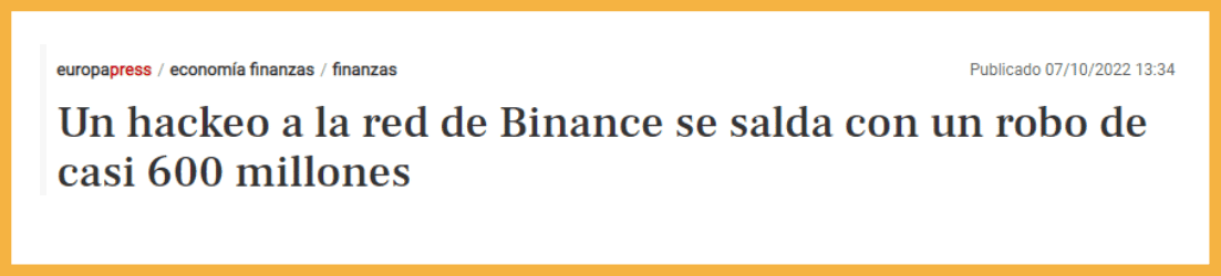 Hackeo Red Binance