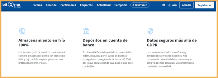 Seguridad Bit2Me